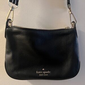 Kate spade black leather Rosie shoulder bag